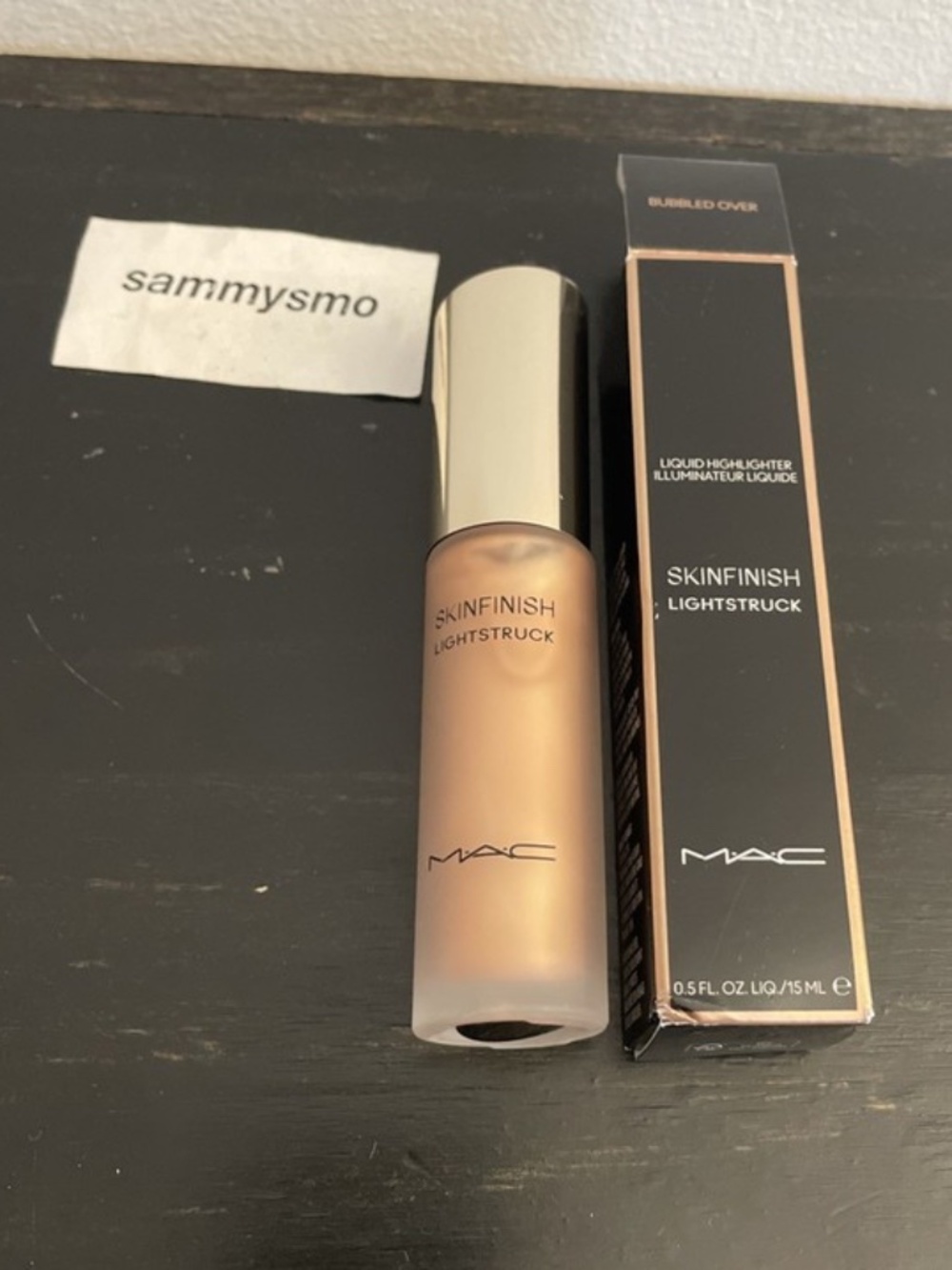 MAC SKINFINISH LIGHTSTRUCK HIGHLIGHTER, BUBBLED OVER 0.5 oz. SEE DESCRIPTION